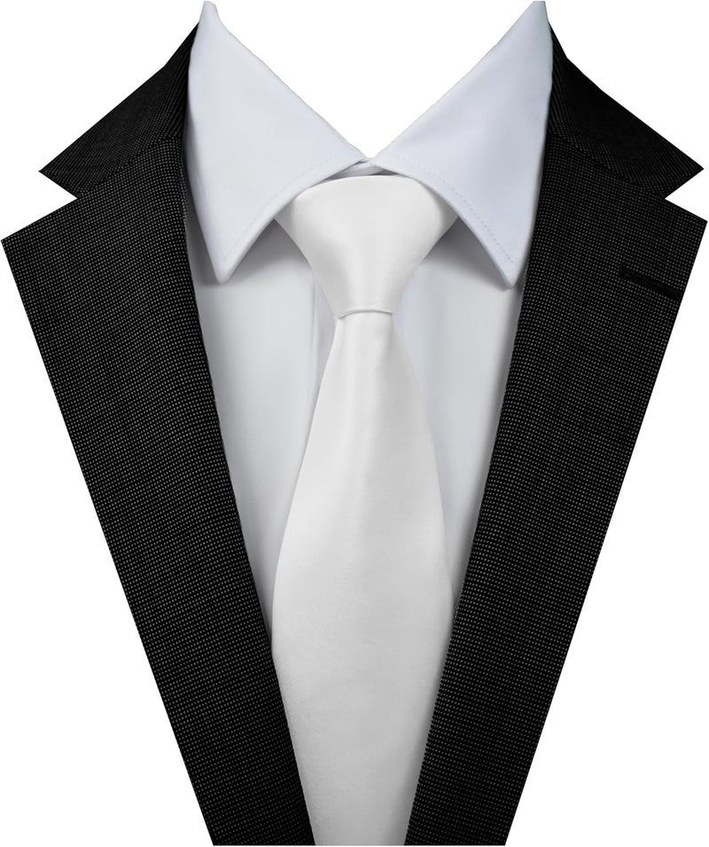 DIBI Solid Color Ties for Men, Formal Mens Ties, Neck Tie, Classic Tie for Boys Women Teens, Wedding Business Costume Necktie - Image 2